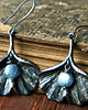 kolczyki wire wrapping miłorząb - kolczyki z kyanitem 1