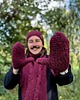 akcesoria - inne Męskie rękawiczki MERINO Bordo 5