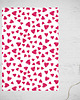 akcesoria różne papier do pakowania -  serce kreska- P-085w 2
