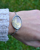 bransoletki wire wrapping Bransoletka ze złotym listkiem 3