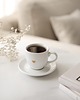 filiżanki Filiżanka 100 ml espresso ze spodkiem - Złote serce 2