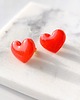 kolczyki z masy plastycznej Kolczyki serduszka 1