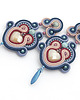 kolczyki soutache Boho kolczyki 3