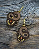 kolczyki soutache Brązowe kolczyki soutache 1