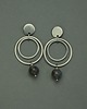kolczyki wire wrapping Kolczyki koła labradoryt  kółka stal chirurgiczna 6