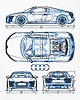 t-shirty męskie koszulka AUDI R8 tshirt 1