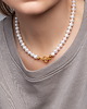 chokery Choker naszyjnik z naturalnych pereł srebro 925 pozłacane 1