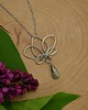 wisiory Wisiorek kwiat lotosu labradoryt wire wrapping 3