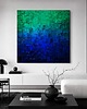 obrazy Obraz artystyczny  120x120cm turkusowe szaleństwo 2