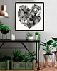 plakaty PLAKAT SERCE 50x50 cm 4