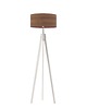 lampy podłogowe Trójnóg drewniany z fornirowym kloszem HAITI ECO 9