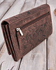 portfele damskie PORTFEL SKÓRZANY DAMSKI W KWIATY VINTAGE RFID PAOLO PERUZZI T-25-BR 3