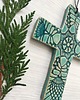 dodatki - różne Koronkowy krzyż ceramiczny 1