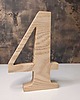 Ślub - inne Cyfra dekoracyjna z litego drewna, jesion, wysokość 20cm 4