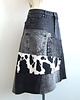 spódnice midi Patchworkowa spódnica jeans r.42 1