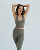 biustonosze damskie Stanik do jogi MALIBU PORTAL - perfect greige 1