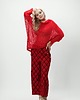 swetry damskie  Alpaka sweter Natalia - czerwony 1