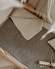 koce i narzuty Vintage stripes antracyt  - narzuta 1