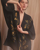 bluzki kimonowe damskie GOLDEN BLACK - kimono ręcznie zdobione 1