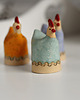 ozdoby wielkanocne Ceramiczne  kurki wielkanocne, zestaw 3 szt. 6