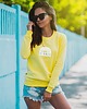 bluza bez kaptura damska Żółta bluza damska słońce 1