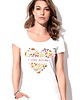 t-shirt damskie Koszulka organiczna z nadrukiem I love autumn 1