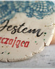 napisy dekoracyjne i tabliczki Jestem wystarczająca - dekor ceramiczny z afirmacją 1