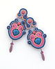kolczyki soutache Wrzosowa jesień 2 4
