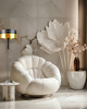lampy podłogowe Czarno-miedziana lampa stojąca do salonu w stylu glamour BERMUDY MIRROR 1