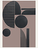 plakaty Zestaw trzech plakatów black abstract 5