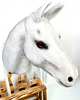 zabawki - inne Realistyczny Hobby Horse biały/biała 1