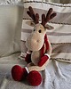 misie i maskotki Duży jeleń pluszowy, Renifer świąteczny, Przytulanka dla dziecka 5