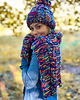 czapki damskie Czapka MERINO 50% EUFORIA ,,Pokojowe granaty" 2