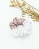 gumki do włosów Scrunchie/frotka patchworkowa satyna 1