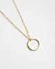złote naszyjniki 16k Gold Plated Flat Karma Necklace 2