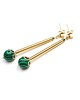 kolczyki z kamieniami Kolczyki Alloys Collection - Malachity /29.10.25/  1