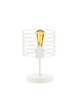 lampy stołowe Czarna lampka stołowa z  drucianym kloszem w stylu loftowym LUKKA LOFT 3