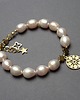 bransoletki z kamieni naturalnych Pearls /light rose/ perły naturalne - bransoletka 2