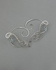 nausznice Nausznica zausznica  błękitny topaz wire wrapping 1