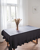 obrusy i serwetki Lniany obrus z falbanką heavy linen CHARCOAL 1