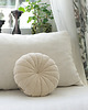 poduszki gładkie Dekoracyjna pikowana okrągła poduszka welurowa boho 3