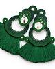 kolczyki soutache Szmaragdowe eleganckie kolczyk 1