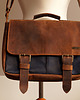 torby na ramię Teczka skórzana Crazy Horse unisex laptop A4 brąz granat 1