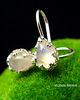 kolczyki wire wrapping Kolczyki Drobiny - Moonstone - Srebro 1