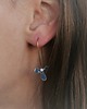 kolczyki wire wrapping Kolczyki-kwiaty 1