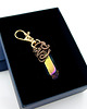 breloki Brelok wire wrapping z kwarcem tytanowym 1