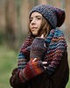czapki damskie MAXCOLOR zimowa czapka beanie "jesienne jezioro" 3