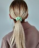 gumki do włosów Gumka jedwabna, scrunchie, gumka satynowa limonkowy zefir MINI 2