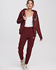 spodnie dresowe damskie Spodnie dresowe COZY Bordeaux damskie 4