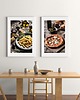 fotografia DWA PLAKATY do kuchni włoskie jedzenie pizza pasta 4
